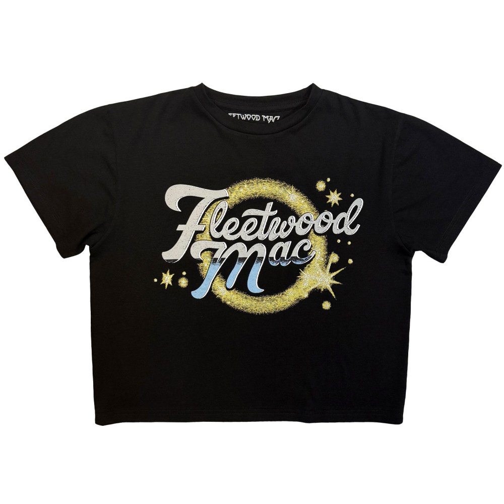 Fleetwood Mac - Circle Logo Crop top - Black